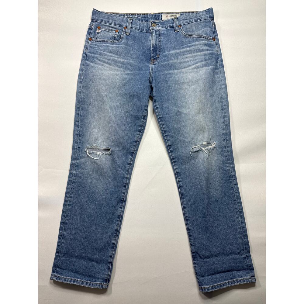 Adriano Goldschmied Women's The Ex-Boyfriend Slim Blue Denim Jeans - 31R (34x27)
